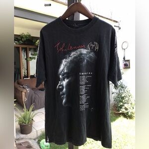 John Lennon imagine lyric tee. (Tour tee)